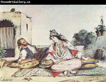 Eugene Delacroix Conversation mauresque (mk32)